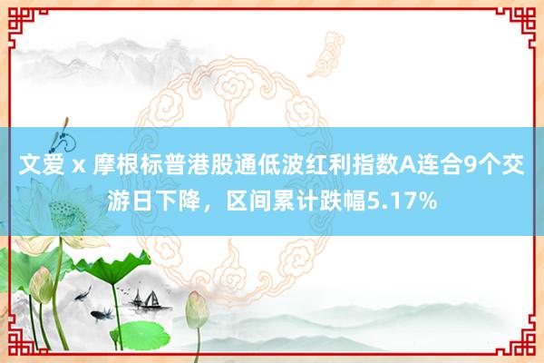 文爱 x 摩根标普港股通低波红利指数A连合9个交游日下降，区间累计跌幅5.17%