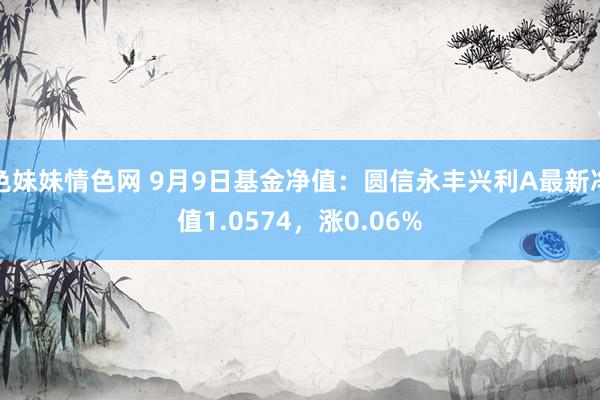 色妹妹情色网 9月9日基金净值：圆信永丰兴利A最新净值1.0574，涨0.06%