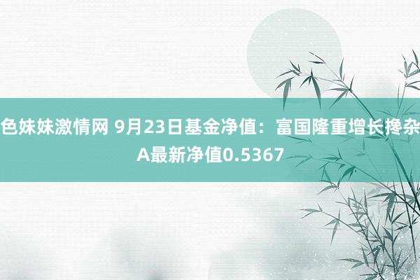 色妹妹激情网 9月23日基金净值：富国隆重增长搀杂A最新净值0.5367