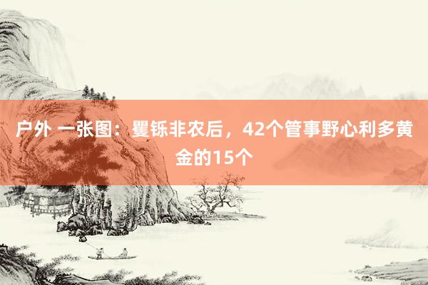 户外 一张图：矍铄非农后，42个管事野心利多黄金的15个