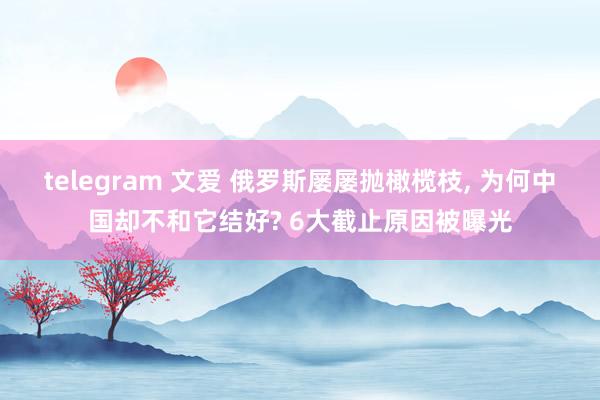 telegram 文爱 俄罗斯屡屡抛橄榄枝, 为何中国却不和它结好? 6大截止原因被曝光